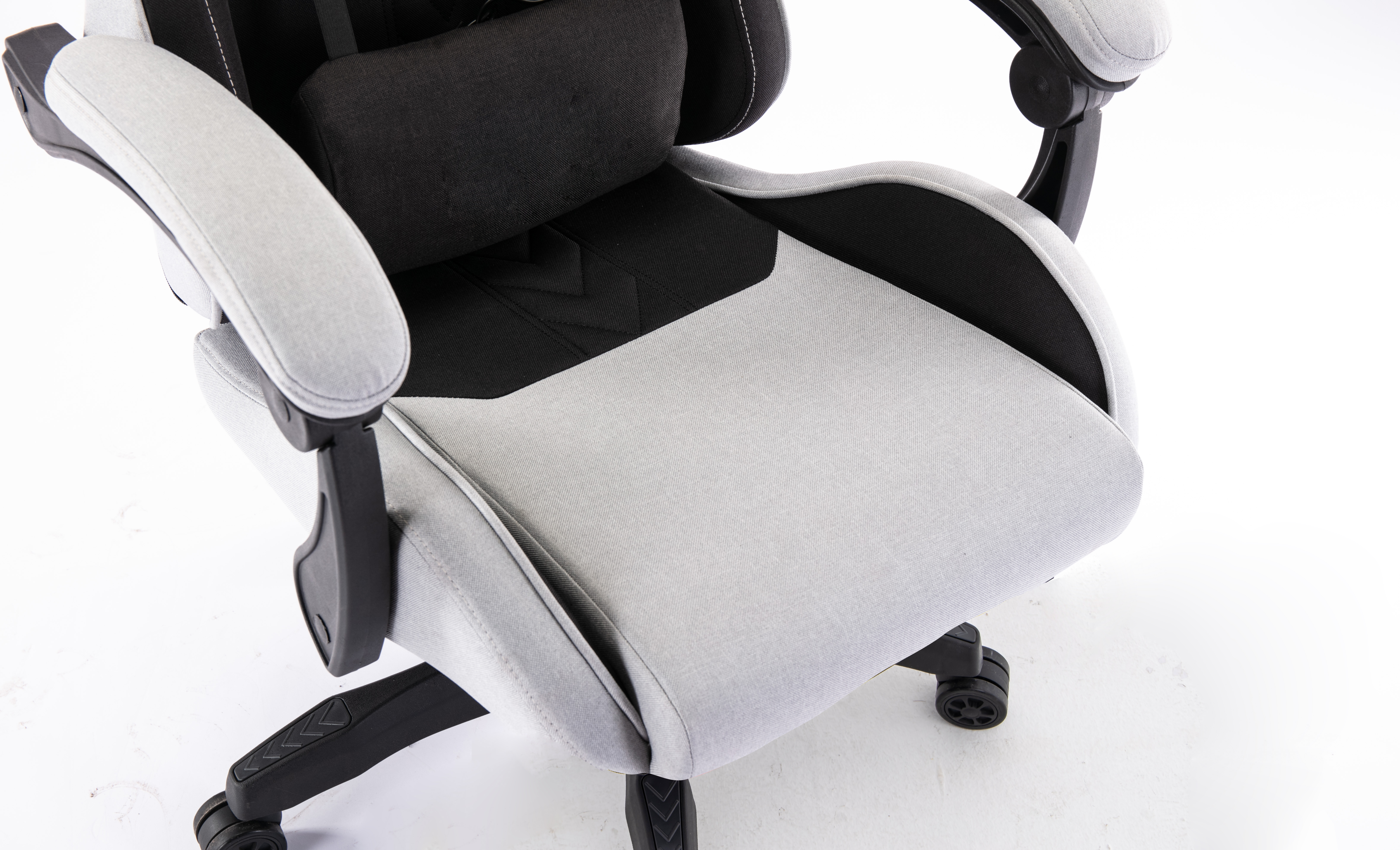Silla Gamer Merx Futatsu Ft-300 Gris Y Negra Tela