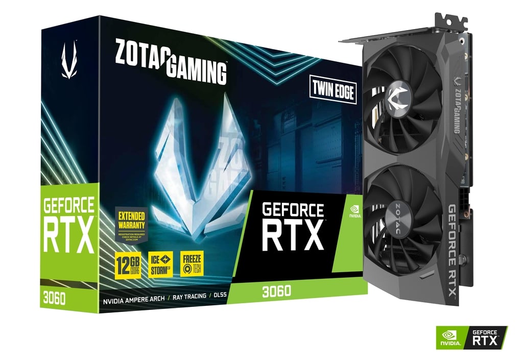 Placa De Video Zotac Rtx 3060 Gaming Twin Edge 12gb Ray Tracing Dlss