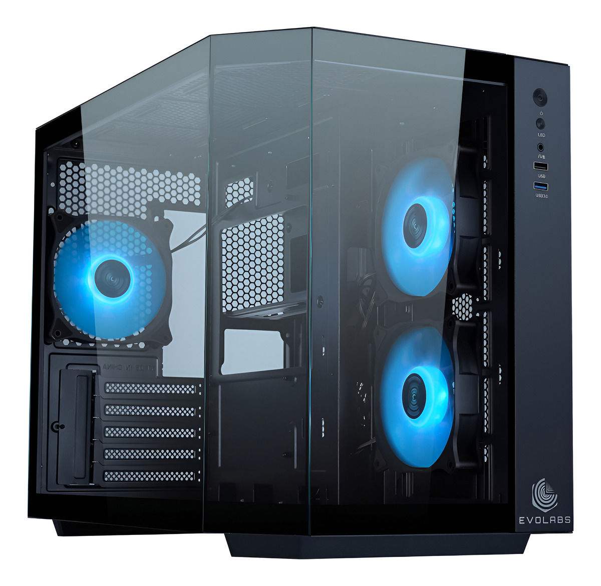 Gabinete Gamer Evolabs Primacy Black Evo-300mb C/fa