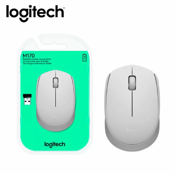 Mouse Logitech M170 Off White Wireless Inlamabrico