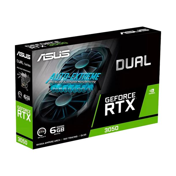 Placa De Video Asus Rtx 3050 Dual 6gb Gddr6 Oc Edition Dlss