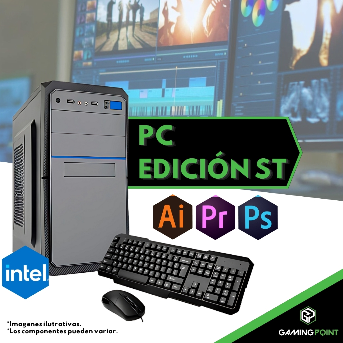PC EDICION i5 12400 16GB ram SSD 500gb gabinete kit
