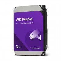 DISCO RIGIDO WESTERN DIGITAL PURPLE 6TB SATA 256MB BUFFER VIDEOVIGILANCIA WD64PURZ