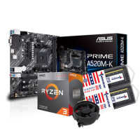 Combo Actualización AMD Ryzen 3 3200g + A520m-k +16gb Ram (2x8)