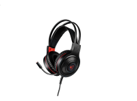 AURICULARES HEADSET SHENLONG HS999 USB JACK 3.5MM LED ROJO COMPATIBLE CON PC Y PS4