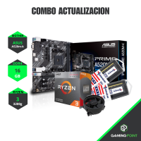 Combo Actualización AMD Ryzen 3 3200g + A520m-k + 16gb Ram DDR4 (2x8)