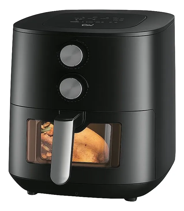 Freidora De Aire Con Visor 1700w 6lts Om Antiadherente