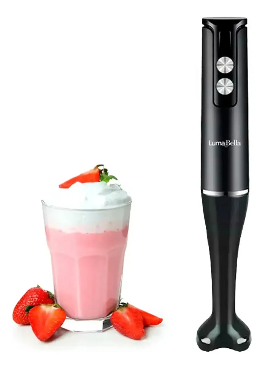 Licuadora Mixer Minipimer De Mano Cocina Mezcladora 500w Negro