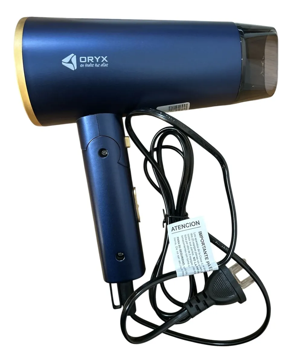 Secador De Pelo Cabello Plegable Portátil 1800w Frío Calor 2 Velocidades