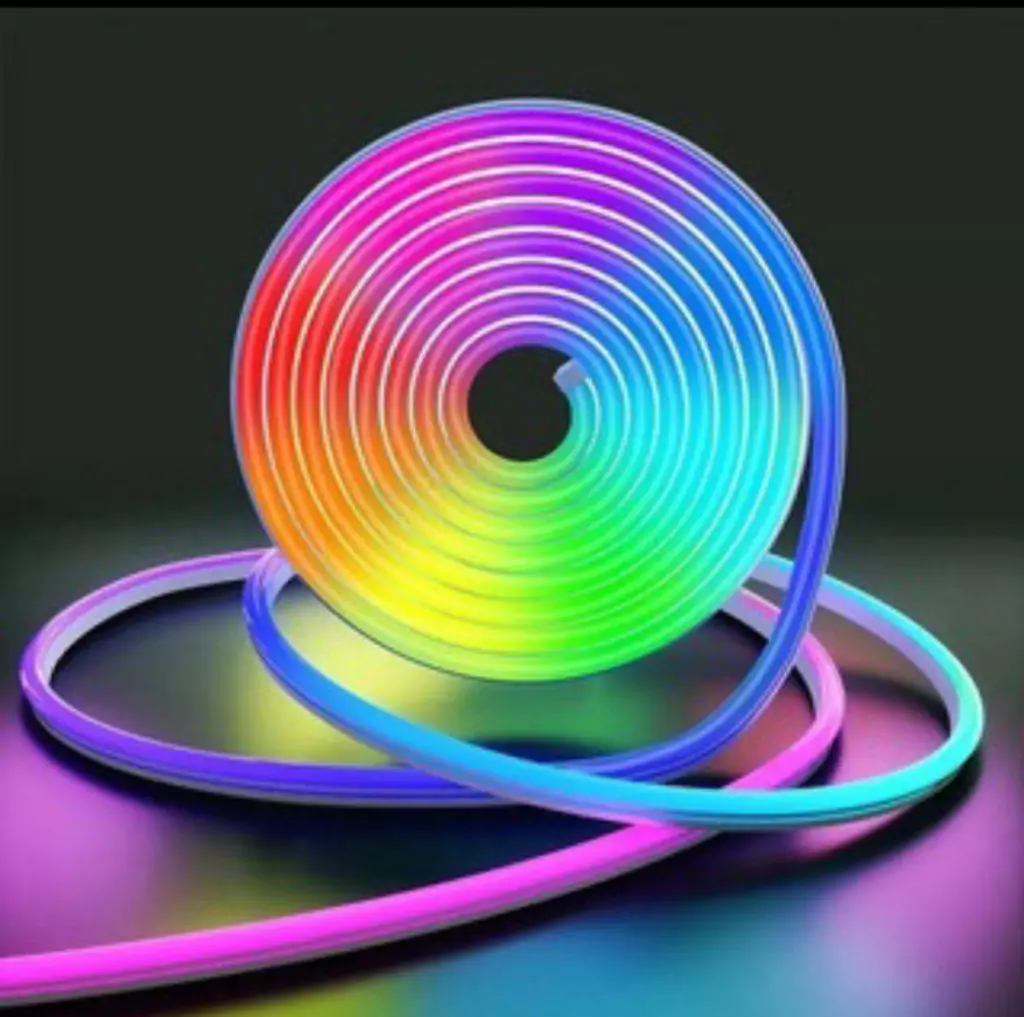 Kit Manguera Luz Neón 5 mts + Fuente + Control RGB