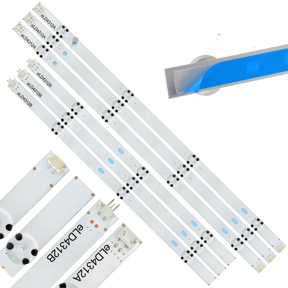 Kit Tiras Led 43lh5100 43lf5100 43lh5700 43lh51-fhd Eld4312
