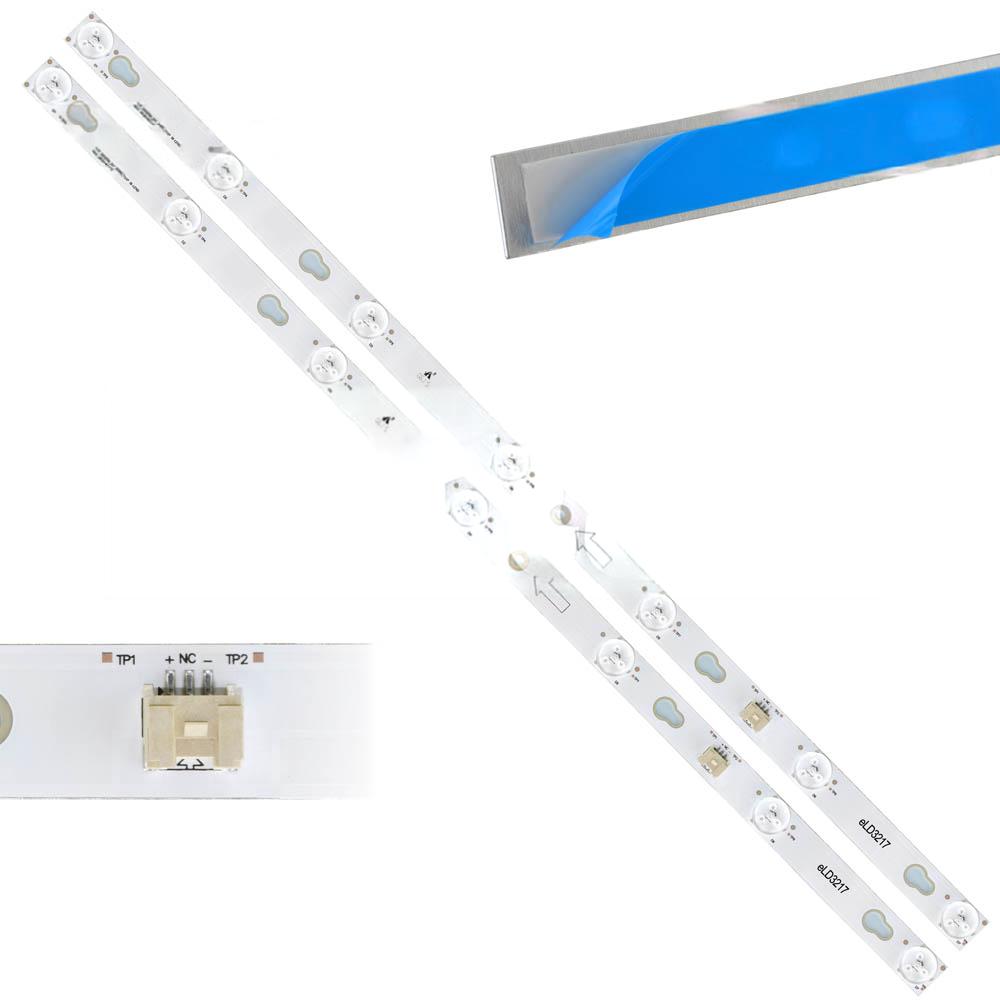 Kit Tiras De Led 32hr330m07a2 V2 L32nsmart L32d2730a Eld3217