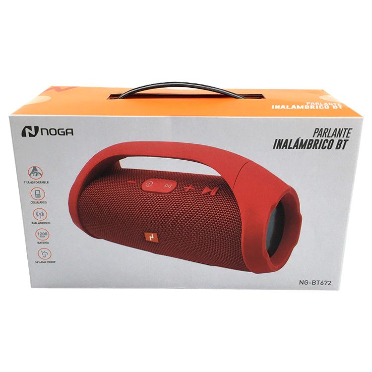 Parlante Portátil Con Bluetooth Waterproof Noga NG-BT672 Color Azul