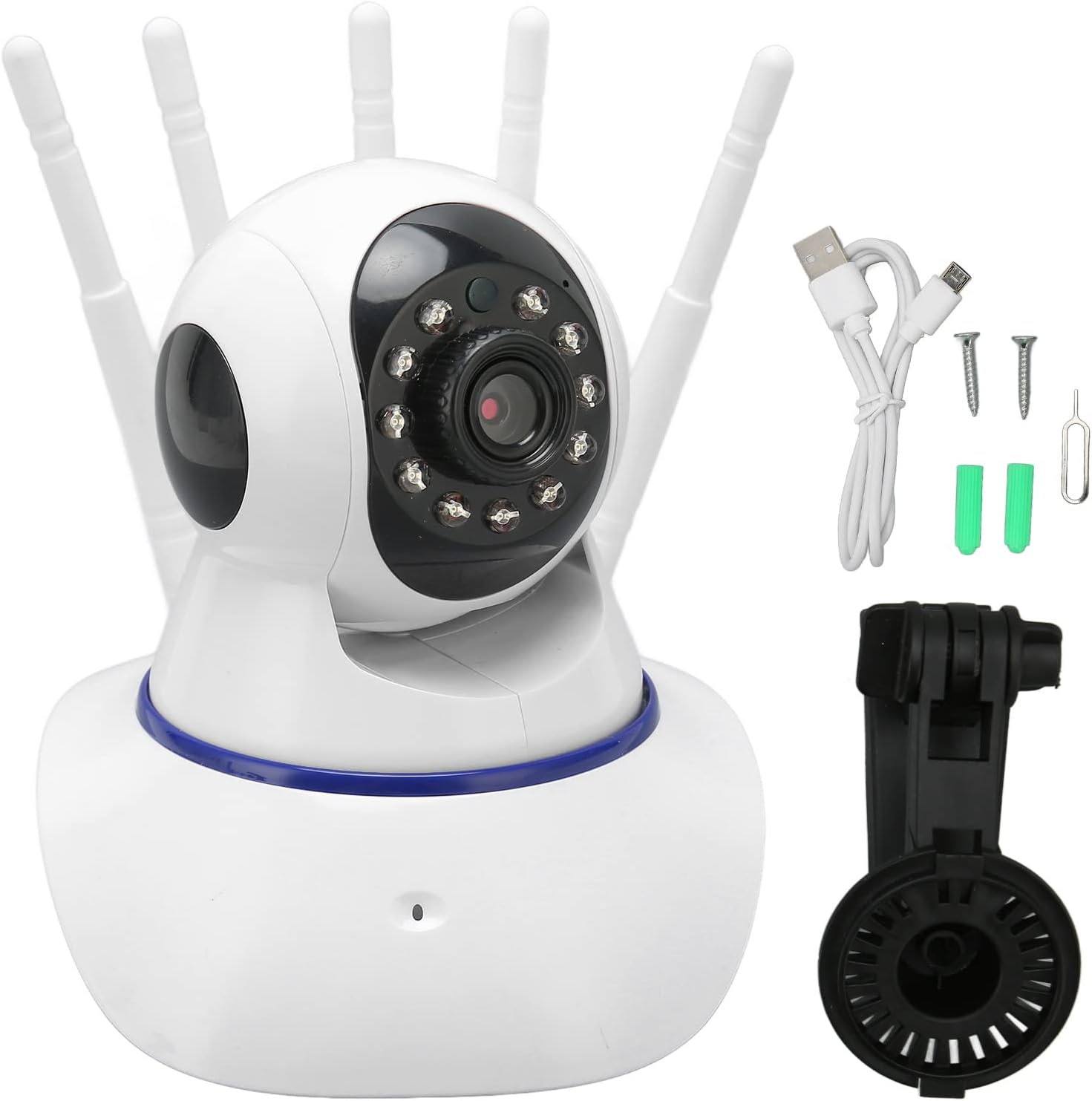 Camara De Seguridad Ip Wifi Hd Con Movimiento Graba Audio