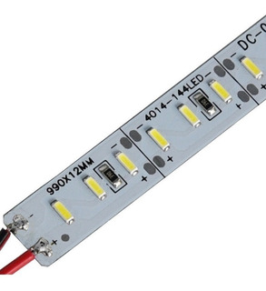 Perfil Aluminio Bajo Mesada Led 12v 1m Alta Potencia Blanco Calido