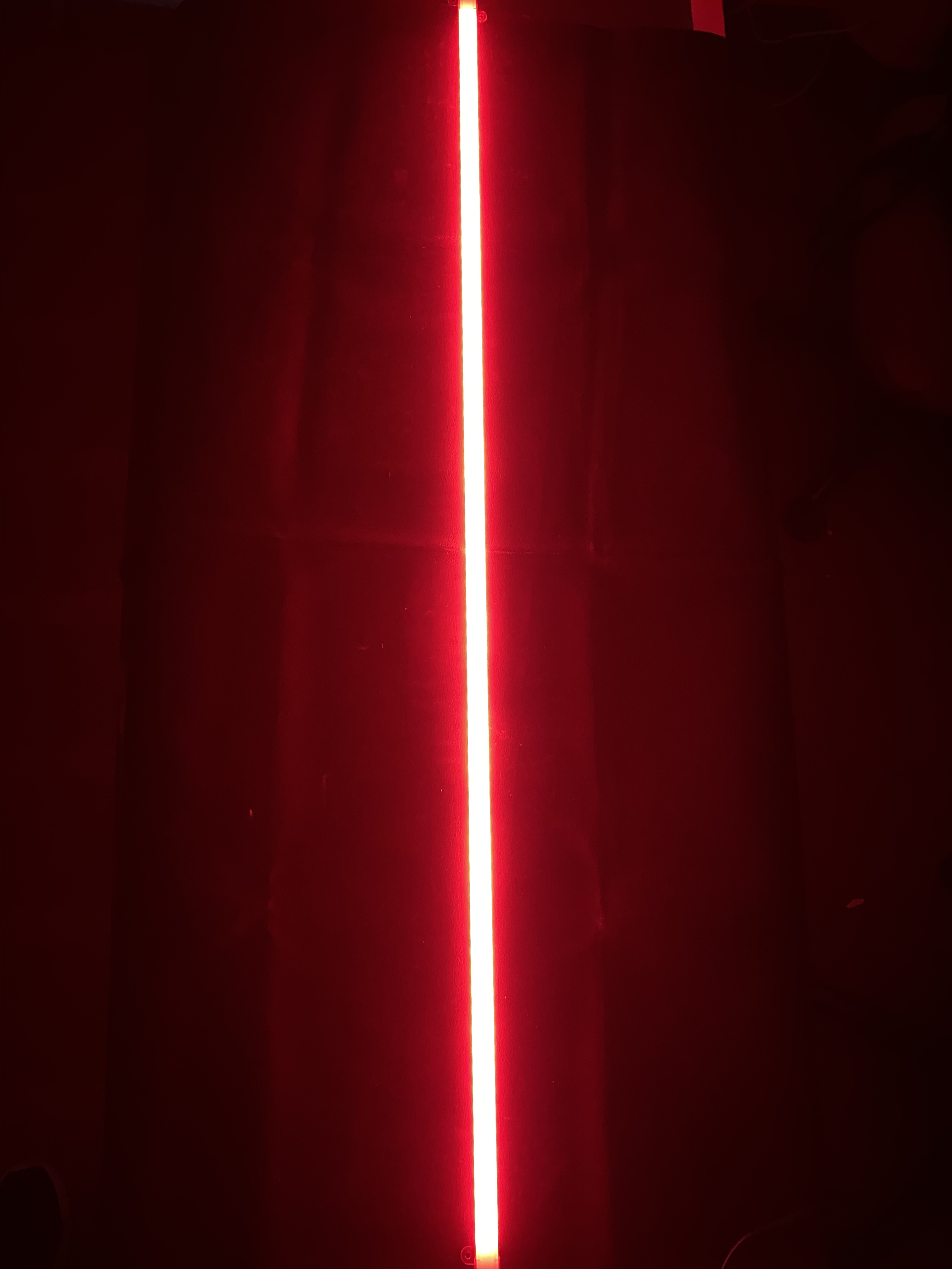 Tira Rígida 72 Leds 1 Metro Con Perfil Aluminio 220 V Rojo