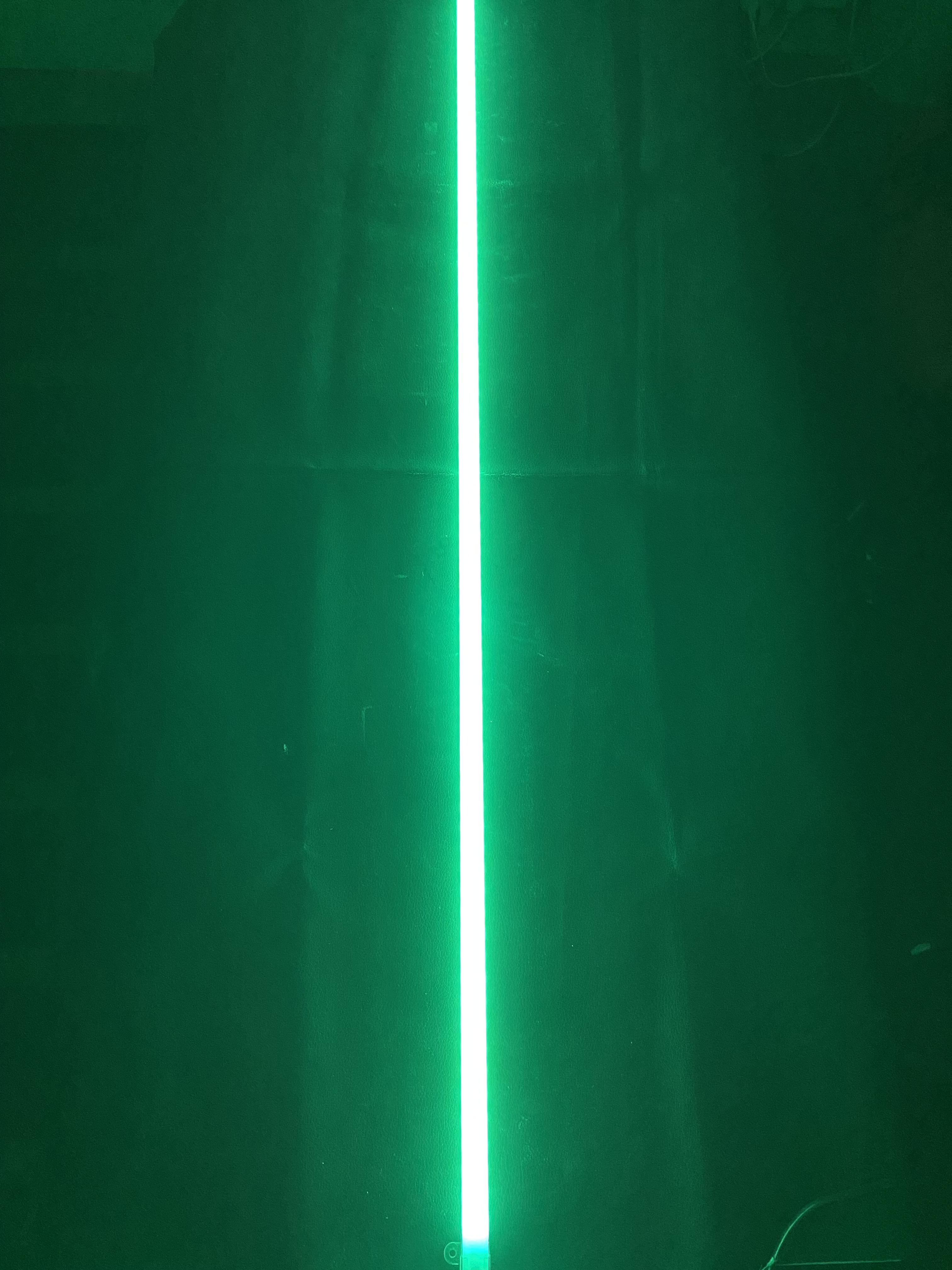 Tira Rígida 72 Leds 1 Metro Con Perfil Aluminio 220 V Verde