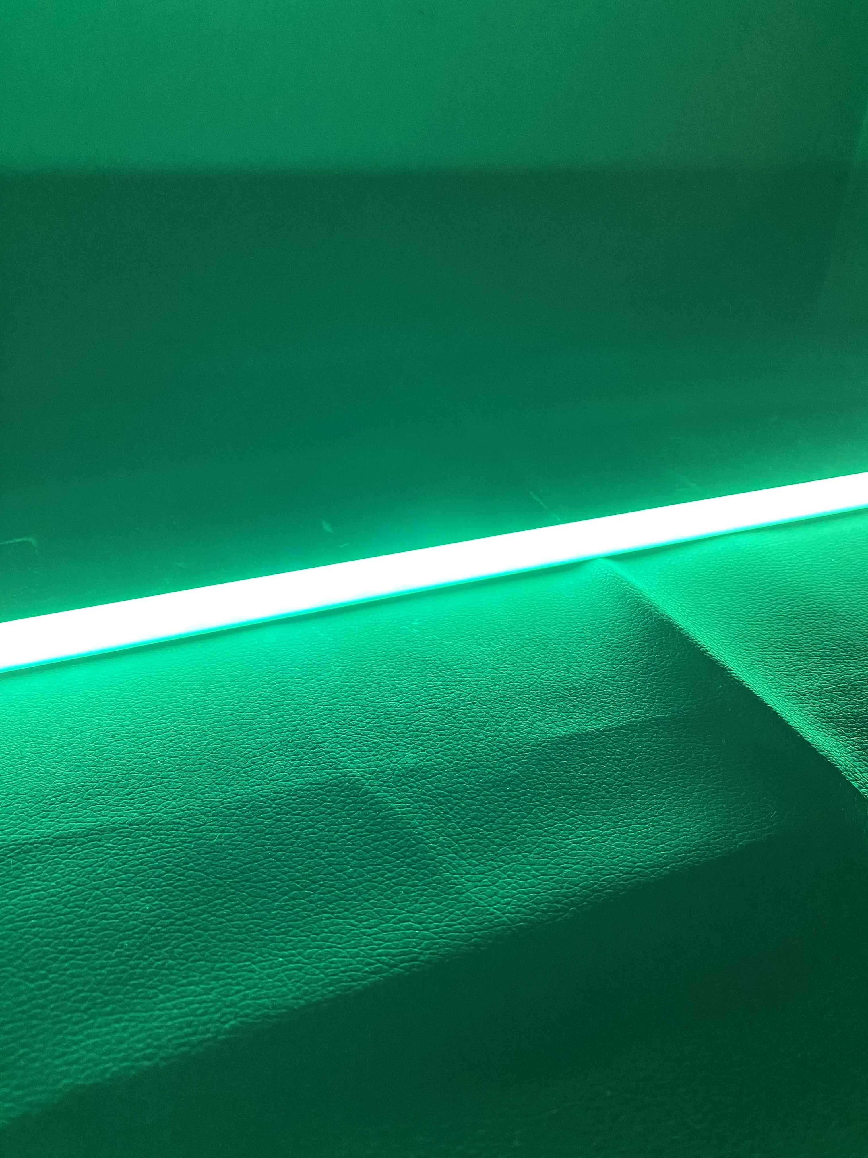 Tira Rígida 72 Leds 1 Metro Con Perfil Aluminio 220 V Verde