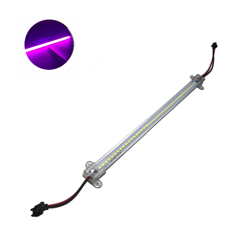 Perfil Aluminio Bajo Mesada Led 220V 0.5m Alta Potencia Rosa