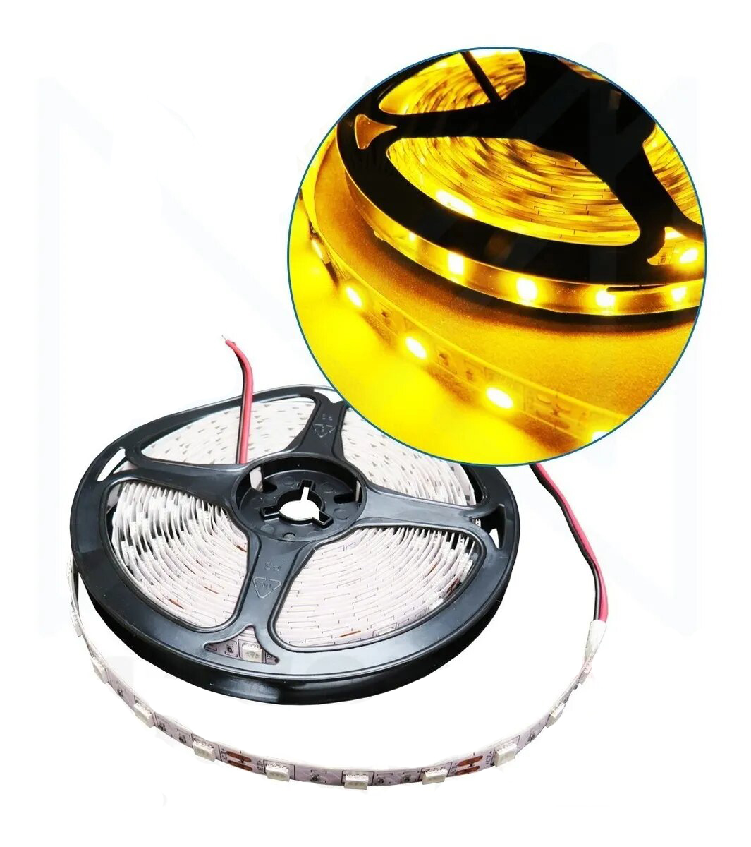 Tira LED 3528/2835 12V Para Exterior IP65 5m Color Amarillo