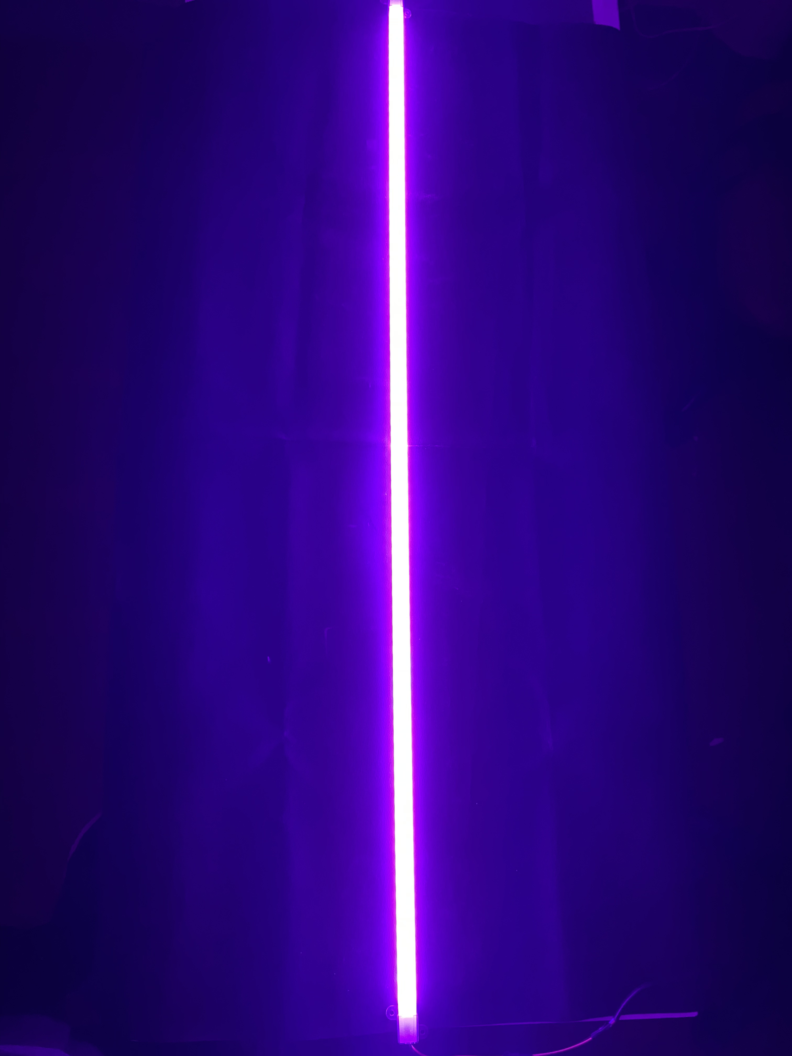 Tira Rígida 72 Leds 1 Metro Con Perfil Aluminio 220 V Rosa