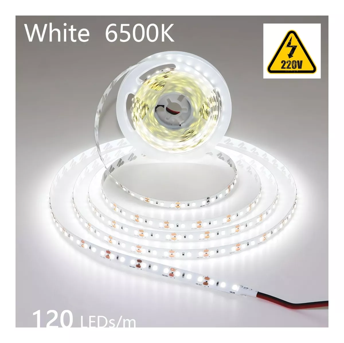 Tira LED 2835 12V 120led/m Para Interior IP20 5m Color Blanco Frio