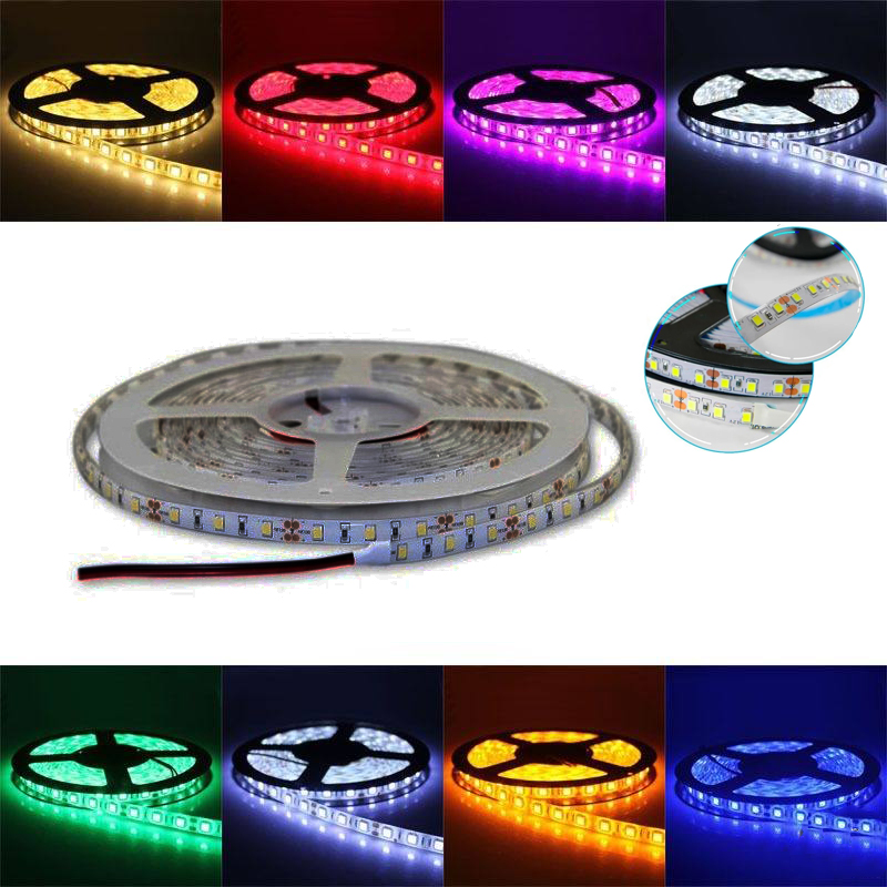 Tira LED 3528/2835 12V Para Interior IP20 5m Color Blanco Calido