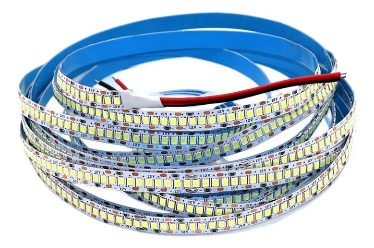 Tira LED 2835 12V 240led/m Para Interior IP20 5m Color Blanco Calido