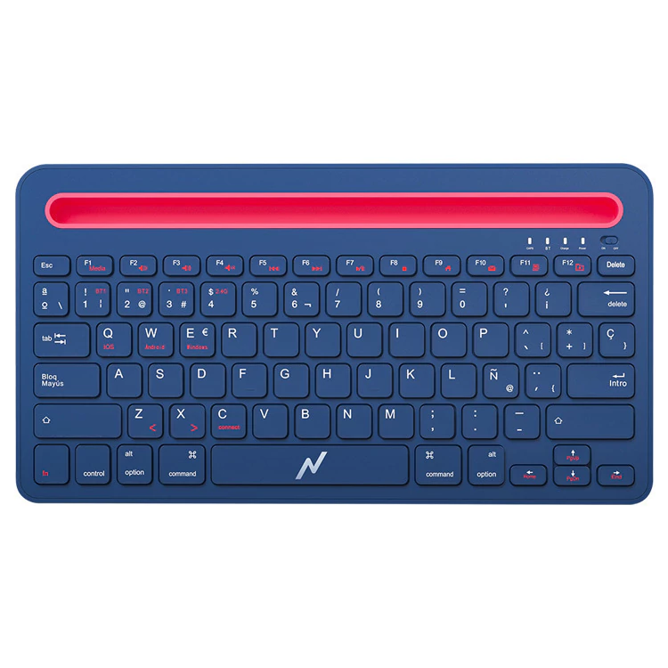 Teclado Inalambrico + Bluetooth Con Soporte Para Celular Usb