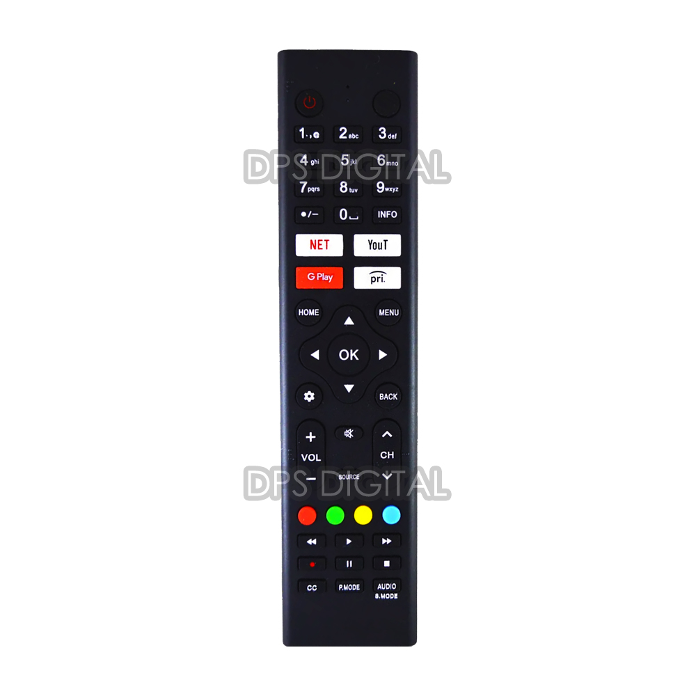 (LCD-589) Control Remoto Para Smart Tv Candy Netflix Youtube Prime Video