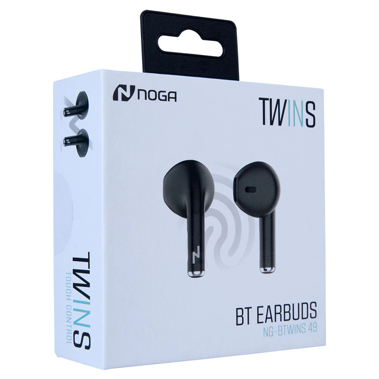 Auriculares Noga Bluetooth Inalambricos Earbuds Ng-twins49 Color Negro