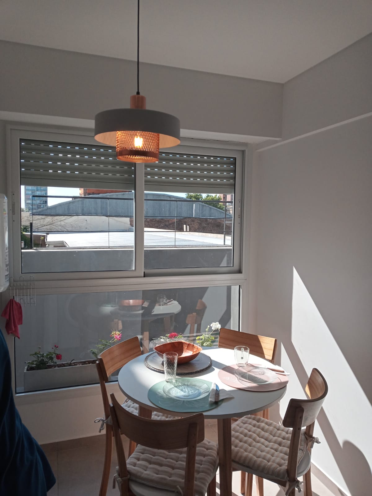 Colgante De Chapa Con Malla Metálica Negra 1 Luz E27 Color Rosa