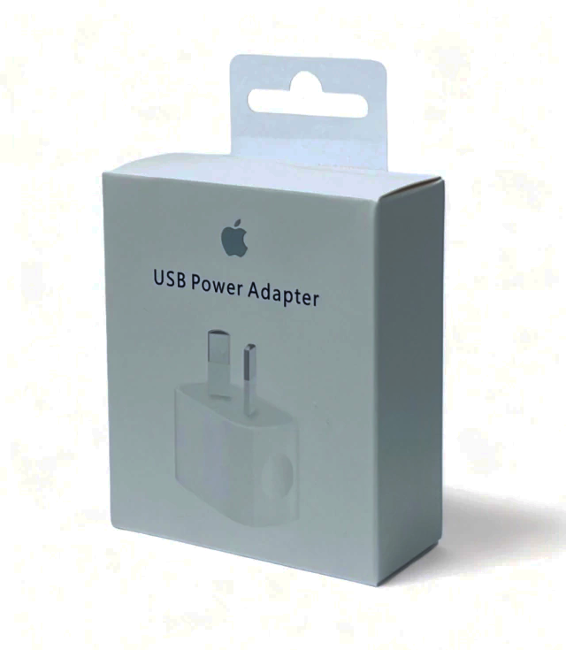 Cargador Pared Apple 5W Compatible iPhone 5 6 7 8 X Pata Oblicua (Generico)