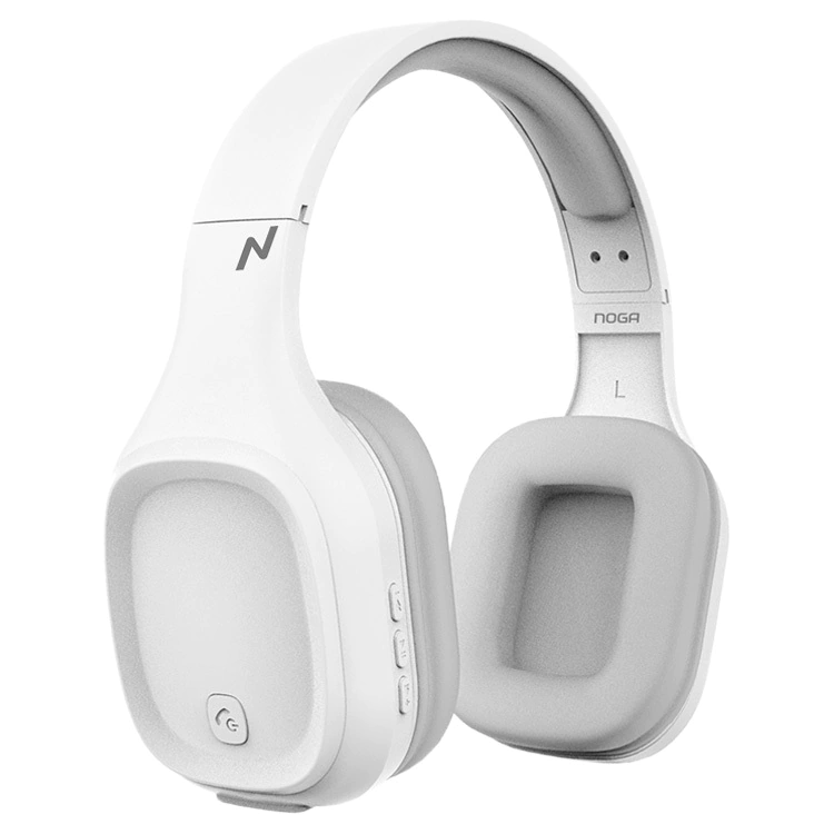 Auriculares Vincha Inalámbricos Noga Aris NG-918BT Blancos