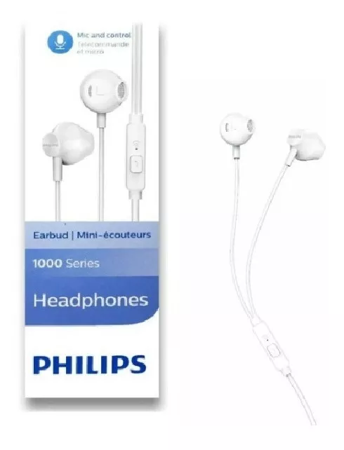 Auricular Con Micrófono Philips Taus101 Earbuds In-ear Blancos