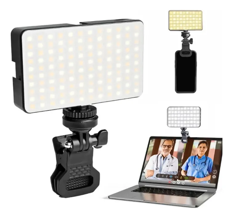 Luz Led Blanco + Rgb Recargable Para Celular O Cámaras