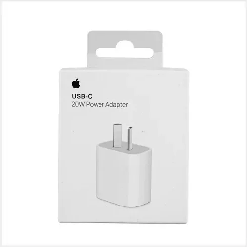 Cargador Rápido Power 20w Usb-c Para iPhone 15/ Pro/ Max Pata Oblicua (Generico)