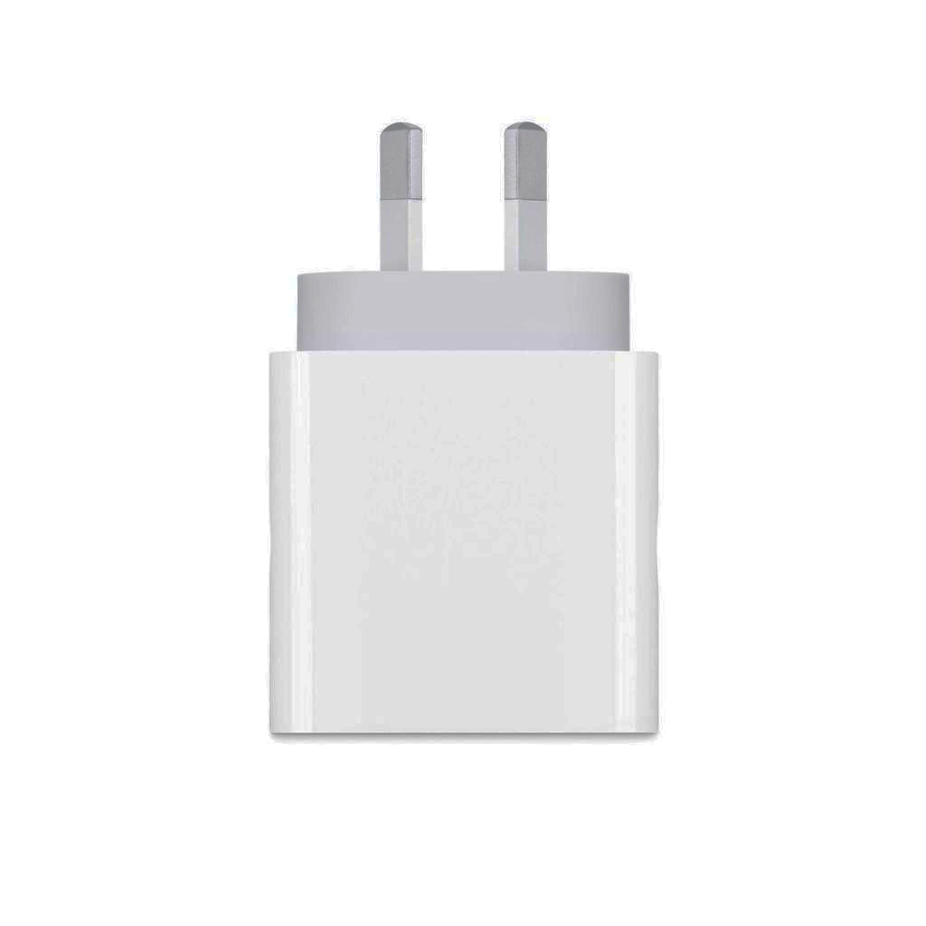 Cabezal Cargador Rápido 35W USB C Fuente Para iPhone 11 12 13 14 Pata Oblicua (Generico)