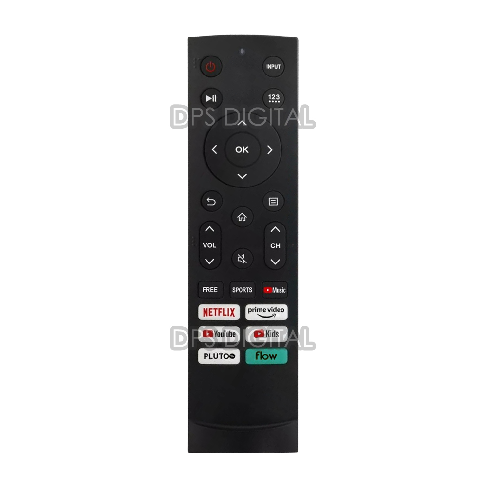 (LCD-552) Control Remoto Para Smart TV Noblex Hisense Black Series