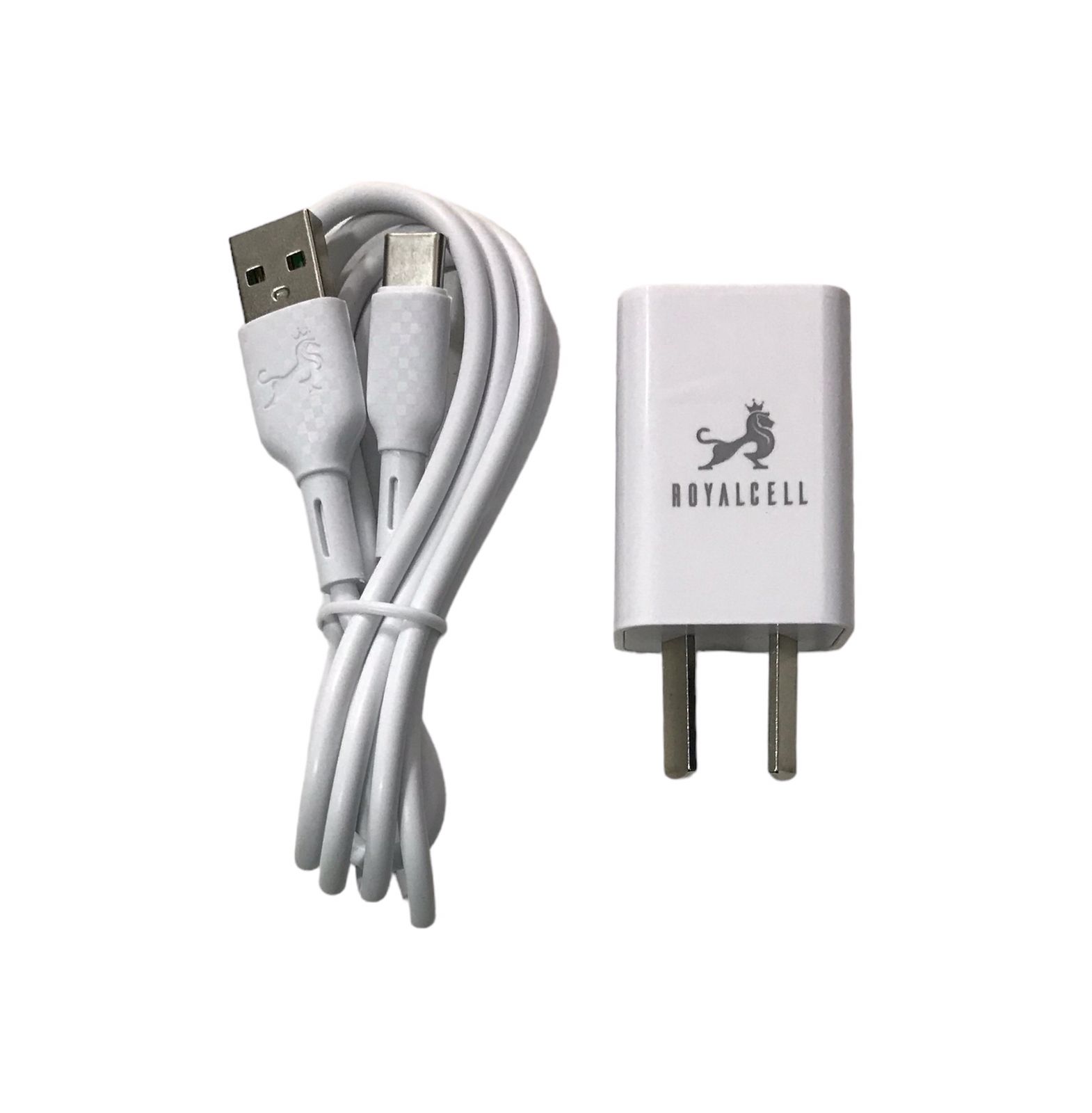 Cargador Celular Carga Rápida 2.4A 1 Entrada USB + Cable Desmontable Tipo C RC5002400A