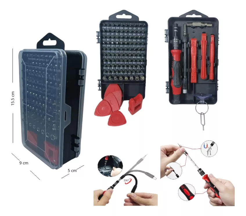 Kit Herramientas Destornilladores Precision 115 En 1