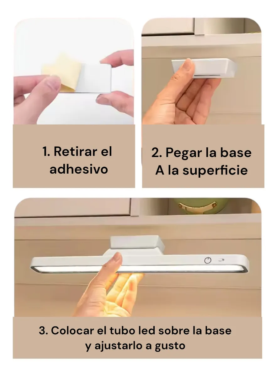 Luz Led Magnetico Adhesivo Frio Calido Neutro Luz Blanco frío