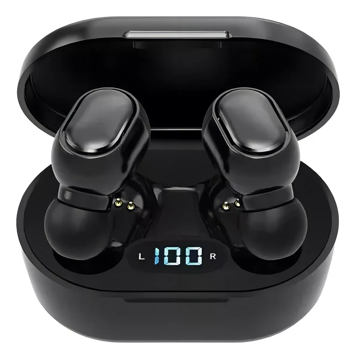 Auriculares In-ear Inalambricos E6S Negro Indicador De Carga