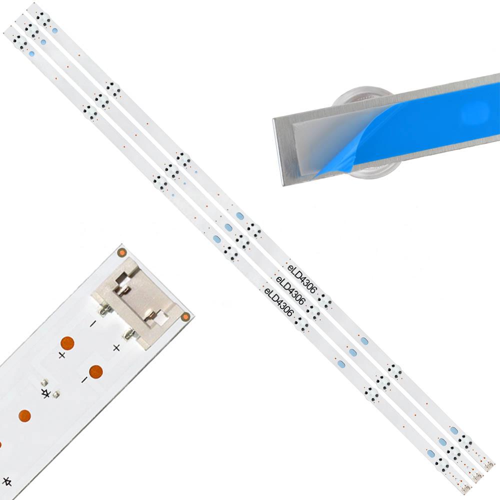 Kit Tira De Led LG 43lj5500 / 43uj6560 / 43lk5700 Eld4306