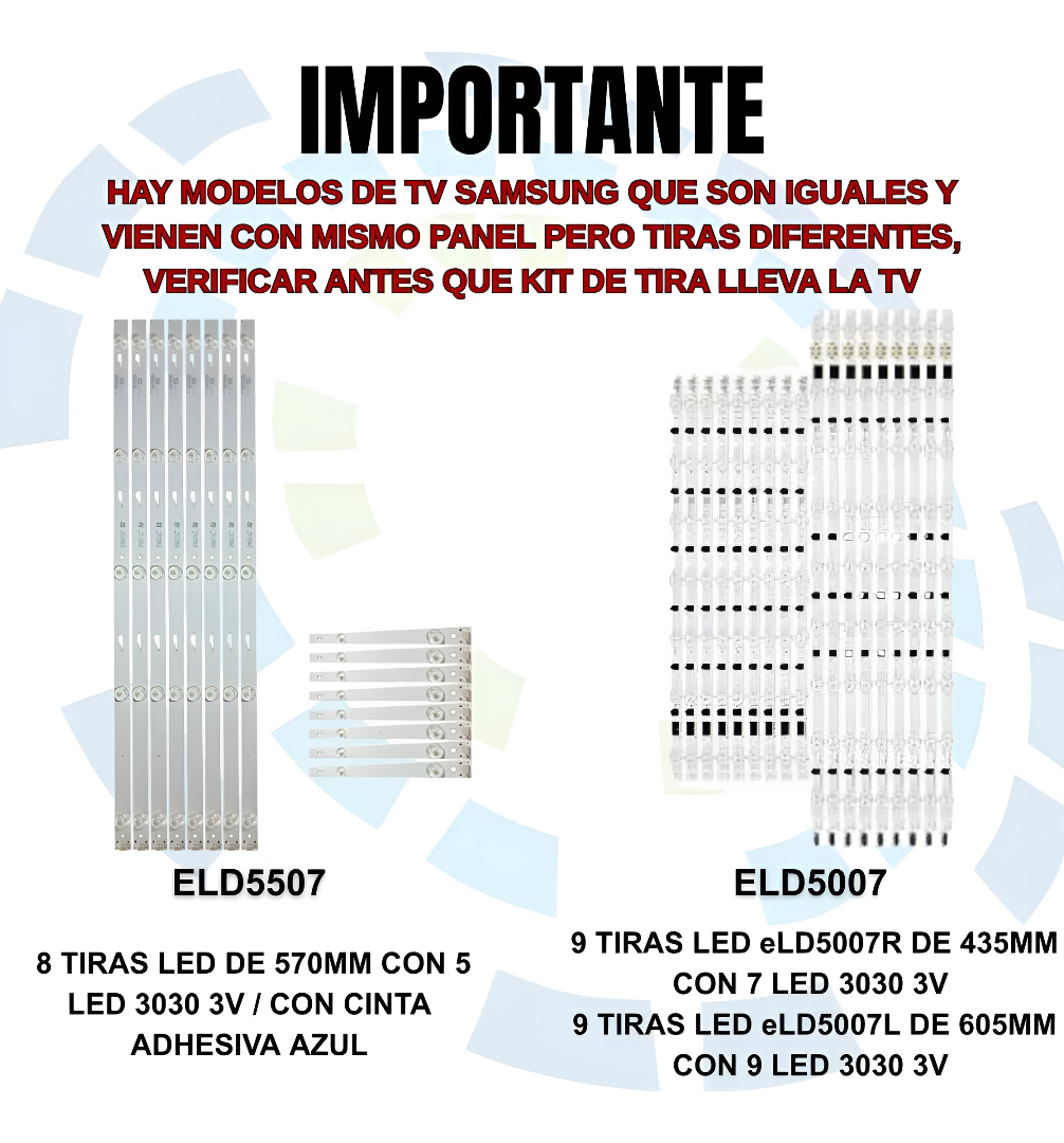Kit Tiras Led Un50f5000 Un50f5500 Dwled-55uhd2 Eld5507