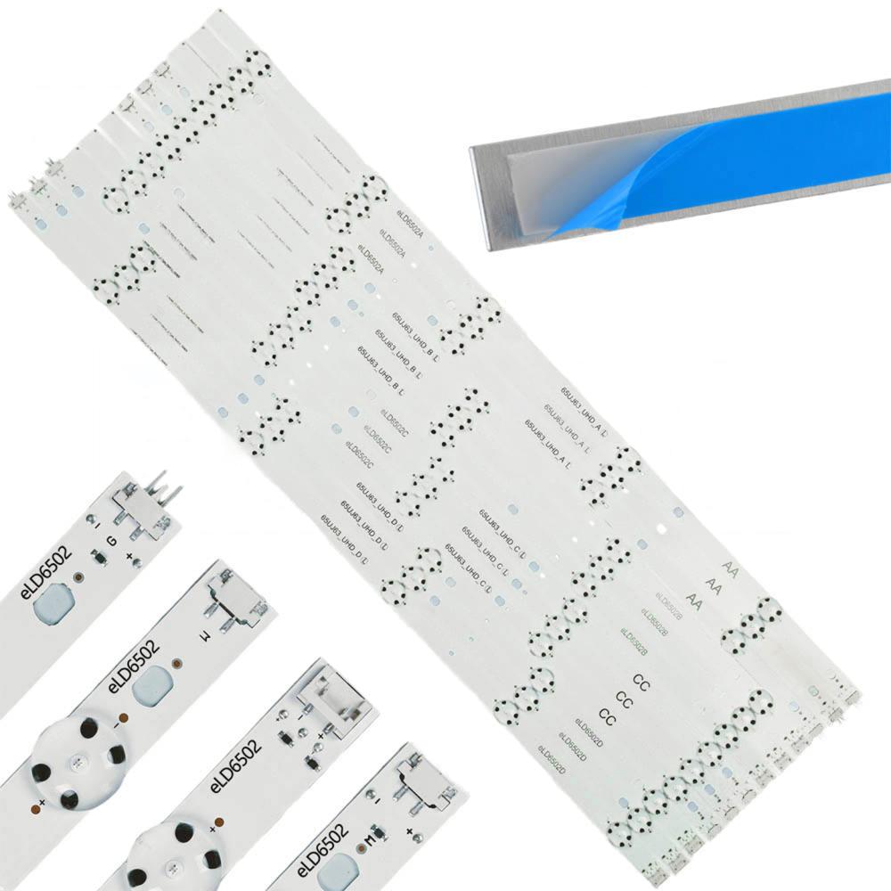 Kit X 12 Tiras De Led LG 65uj6320 65uj5500 Eld6502