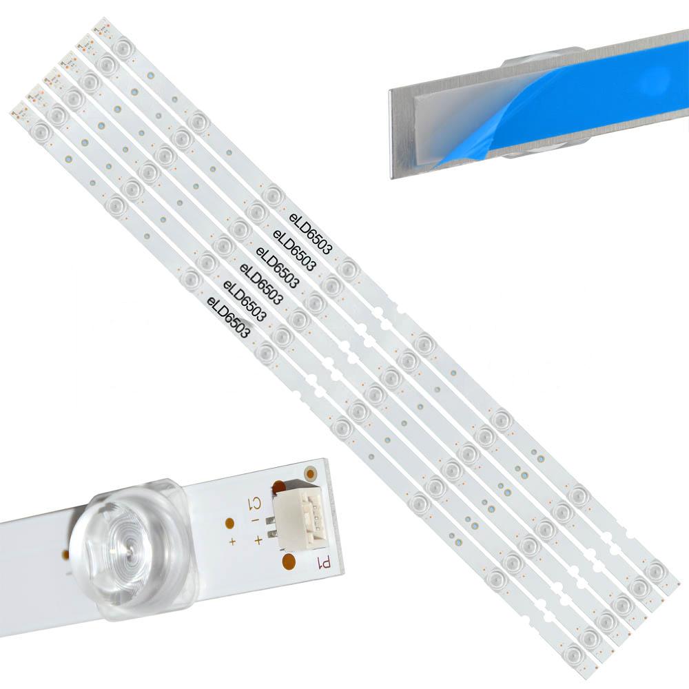 Kit X 6 Tiras Led Le654ksmart16 L65p6 Ts65uhd Eld6503
