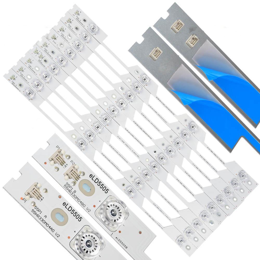 Tiras Led L55c1 L55p1uhd Hitachi Cdh-le554ksmart10 Eld5505