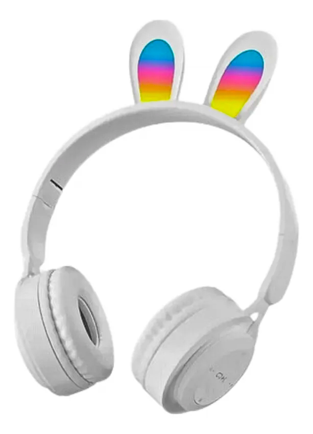 Auriculares Bluetooth Manos Libres Orejas De Conejo Con Luces Led