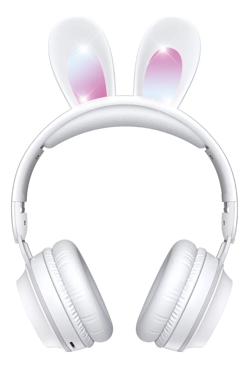 Auriculares Bluetooth Manos Libres Orejas De Conejo Con Luces Led